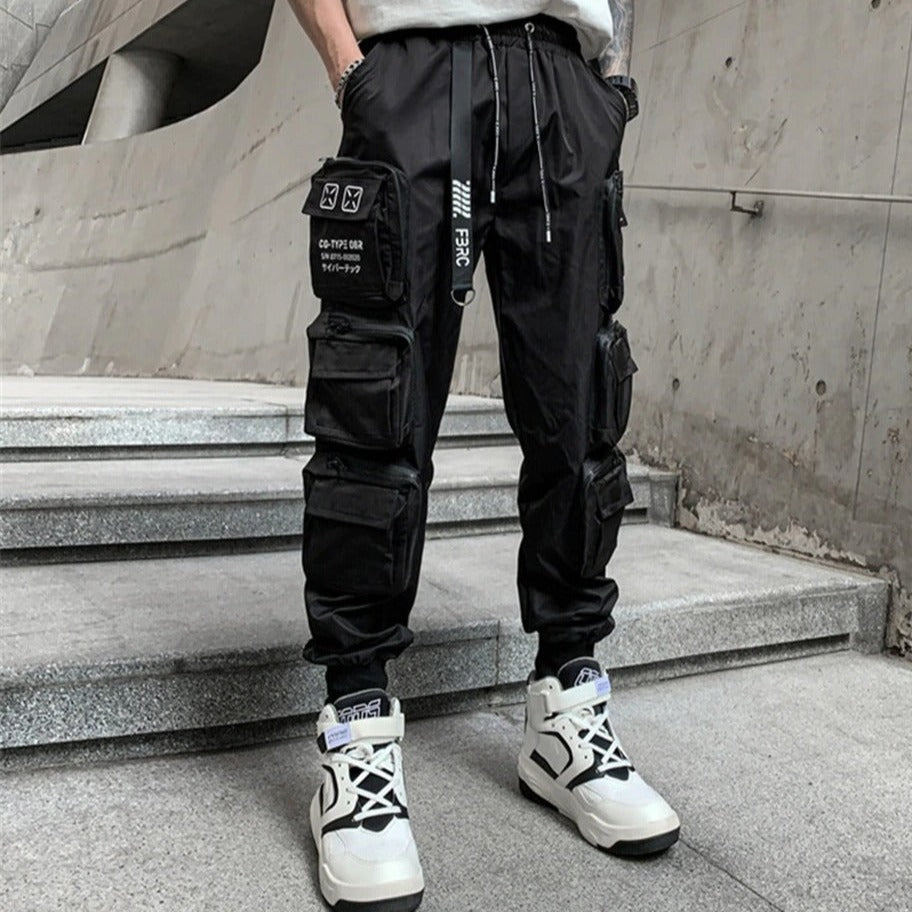 Hip Hop Tactical Cargo Pants Men Multi Pocket Joggers Trousers 2022 Autumn  Functional Elastic Waist Fahsion Streetwear Pant - AliExpress